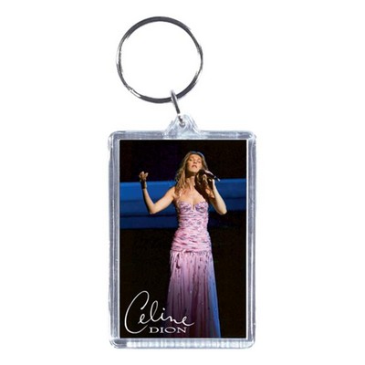 Full Color Rectangle Acrylic Keytag (1 7/8" x2 3/4 inch)