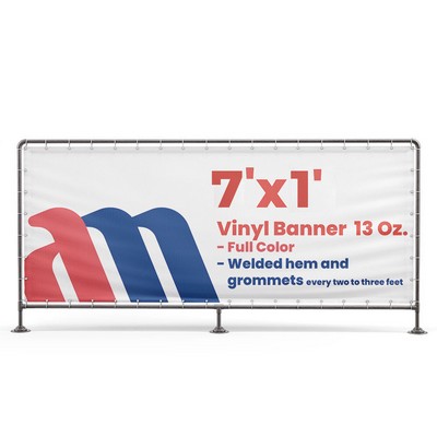Banner 7'x1' Vinyl 13 Oz. Full Color