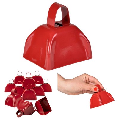 Red 3" Cow Bell Noise Maker