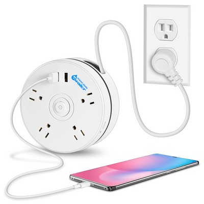 Travel Power Strip With 6' Extension Cord
