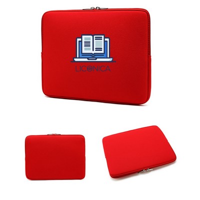 Laptop Sleeve with Padding and Zipper - Neoprene