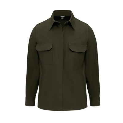 Dickie's® Women's Tactical Long Sleeve Shirt - OD Green