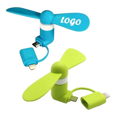 Portable 2 in 1 USB Cellphone Fan