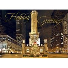 Chicago Water Tower at Christmas