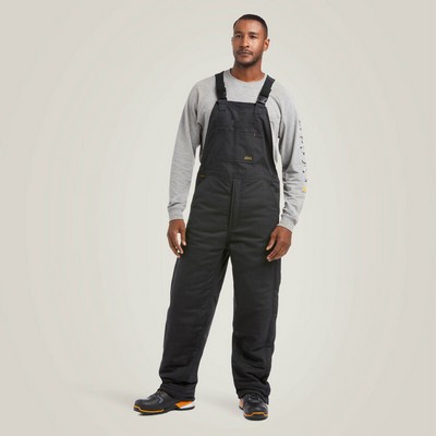Ariat® Black Rebar DuraCanvas™ Stretch Insulated Bib