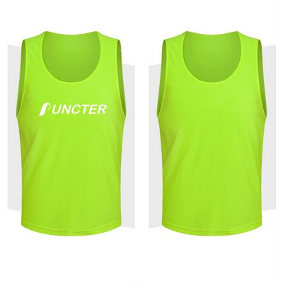 Mesh Training Vests Soccer Basketball Jersey for Youth Kids