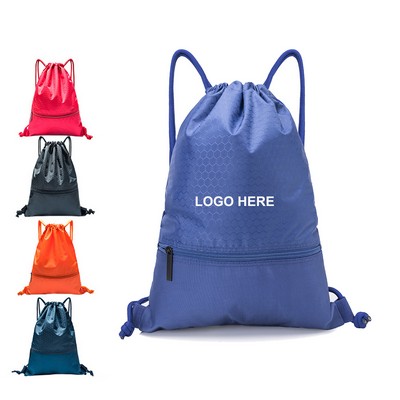Drawstring Bag w/Zipper