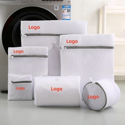 Honeycomb Mesh Laundry Bag Set With Anti-Rust Zipper