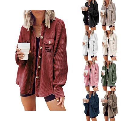 Women's Jacket Button Down Shirts