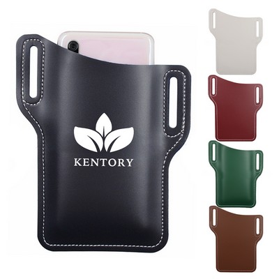 Pu Phone Holster Wasit Pouch Holder