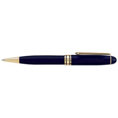 Danish-I Twist Action Ballpoint Pen w/Gold Accents