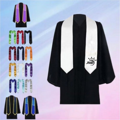Graduation Stole with Elegant Embroidery
