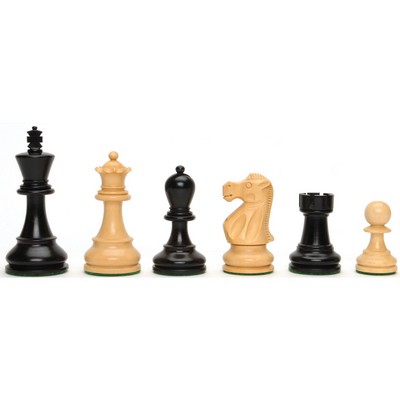Jacques Chess Pieces - Weighted with 3.5" King