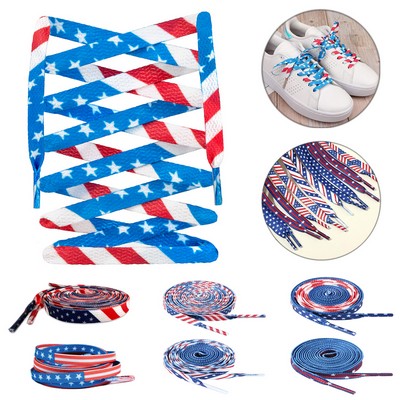 American Flag Shoelaces