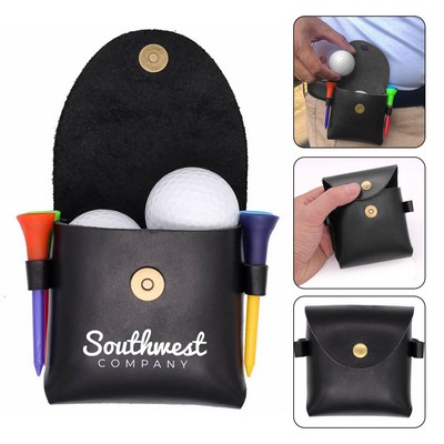 Versatile PU Leather Golf Fanny Pack