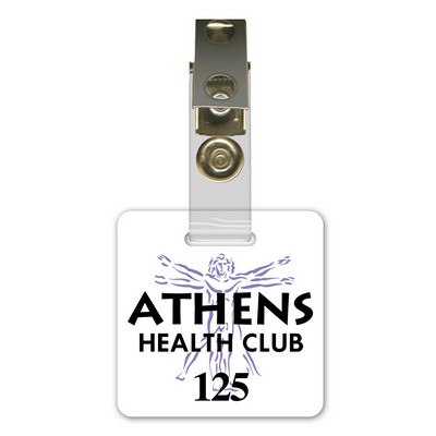 Full Color "Value" Vinyl ID Badge (1.75" x 1.75")