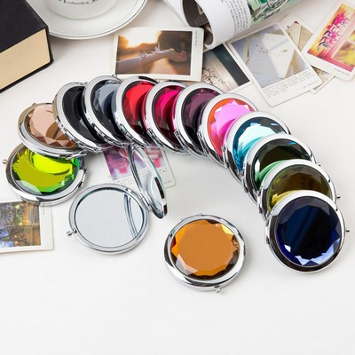 Double-sided Circular Folding Crystal Mirror