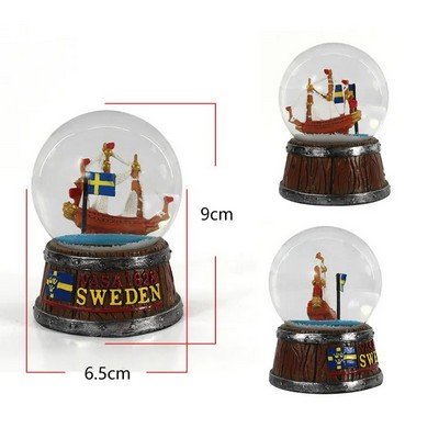 Custom Sailboat Snow Globe