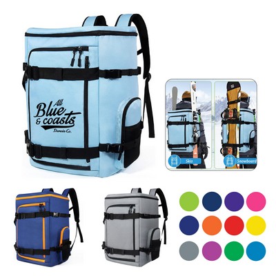 60L Large Capacity 900D Ski Boot Backpack