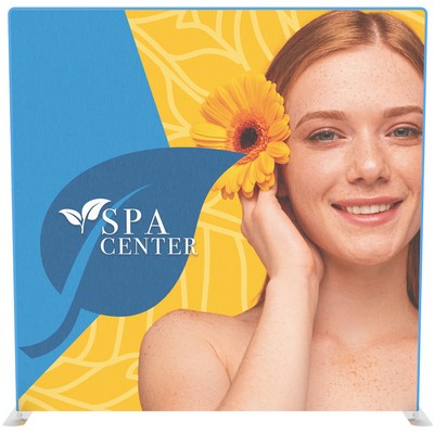 EZ Tube 10x10' Straight Single Sided with Black Back Fabric (Graphic Package)