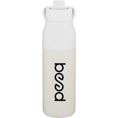34 oz Larq Purevis2 Water Bottle (Granite White)