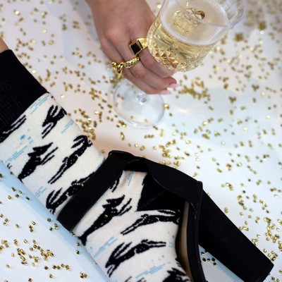Patterned Birthday Socks - Celebratory Designs for Your Day - American Made