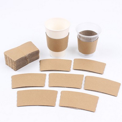 Disposable Kraft Paper Cup Sleeves