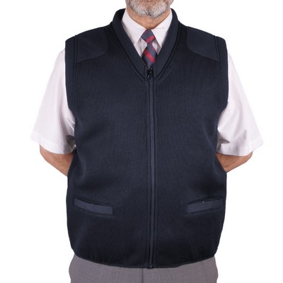 Fleece Lined Zip Front Vest