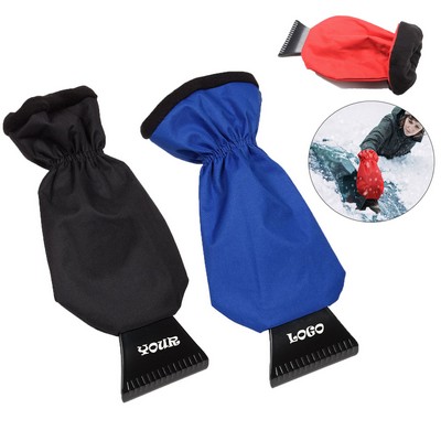 Snow Shovel & Ice Scraper With Glove