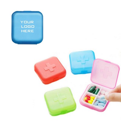 6 Compartments Medicine Pill Reminder Case w/Alarm