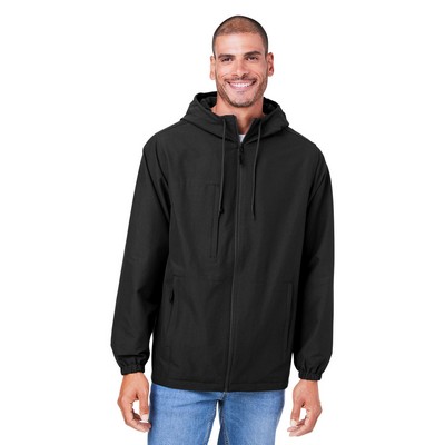 Harriton Unisex Flex Twill Hooded Jacket