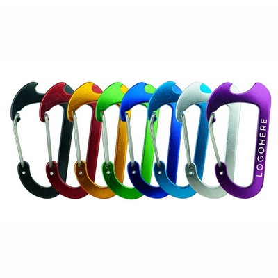 Aluminum Alloy Carabiner Keychain Clip with Bottle Opener