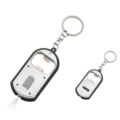 3-in-1 Multifunctional Bottle Opener Keychain with Flashlight