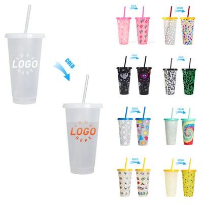 24 oz Handy Plastic Color Changing Cup