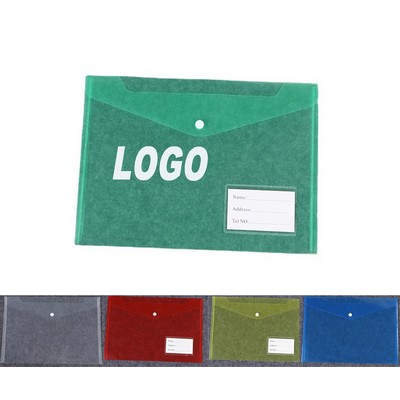 A4 Clear File Bags with Snap Button