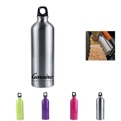 30 Oz Silver Aluminum Coated Thermosublimed Water Bottle