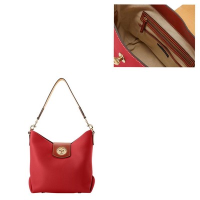 Dooney & Bourke Red Pebble Grain Sac 30