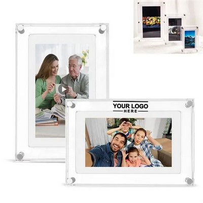 7" Acrylic Digital Photo Frame With Battery