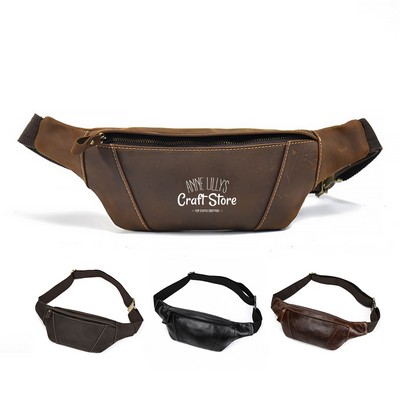 Vintage Leather Multi-Purpose Fanny Pack