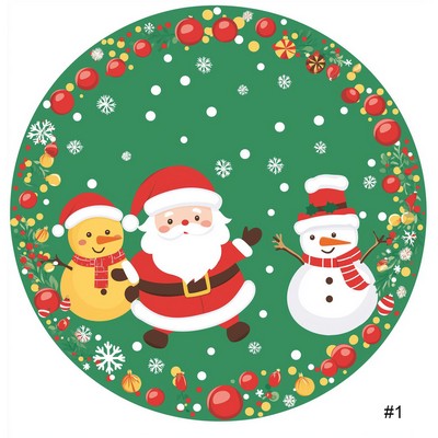 Full Custom Digital Printing Christmas Santa Rug Dia 27"