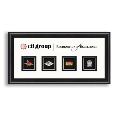 Custom Matted Lapel Pin Display Frame