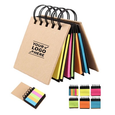Kraft Cover Spiral Assortment Sticky Note