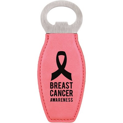 Leatherette Bottle Opener with Magnet