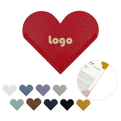 Leather Heart Bookmarks