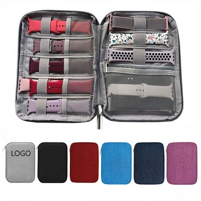 Portable Travel Watch Strap Oxford Cloth Storage Bag