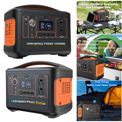 Outdoor Emergency Solar Power Generator 600W