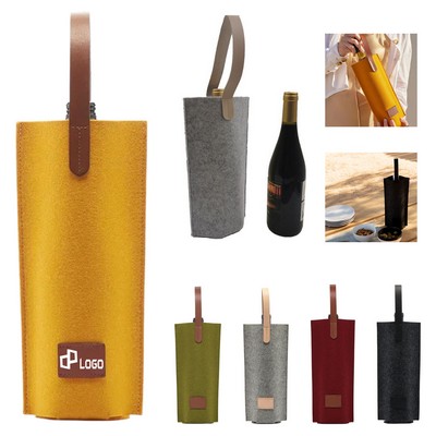 Felt Wine Bottle Bag