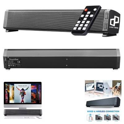 Rechargeble Bluetooth Soundbar Speaker W/ Remote