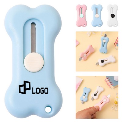 Bones Shaped Tiny Retractable Portable Knife
