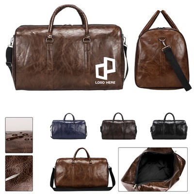 18.5 X 11 X 10.6" Pu Leather Sport Duffle Travel Bag